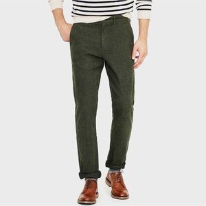 J. Crew Men's Dark Green Chinos